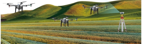 Pulvérisateur électrique Uav AgricultureDrone pesticide agricole dans un pulvérisateur de cultures puissant