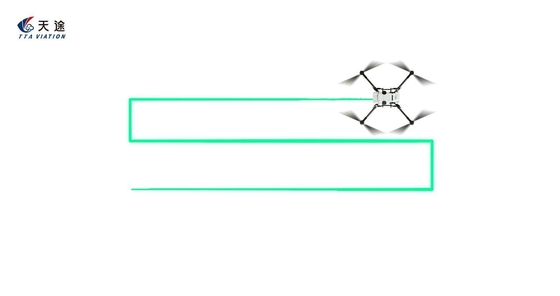 Drone agricole électrique à connexion filée interne pour la forme de pulvérisation sectorielle