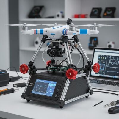 Drone de formation à l'éducation doté d'une plateforme de débogage UAV verrouillable à trois axes avec débogage PID et positionnement précis RTK