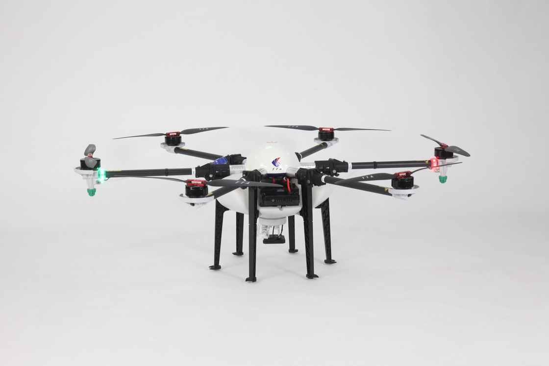 10 kg Charge utile Blanc et bleu Tta M6e Ferme Agriculture Uav Pulvérisation de gros drones agricole