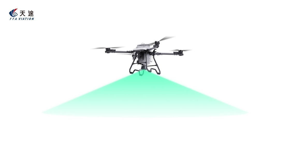 Drone de pulvérisation de charges utiles agricoles avec un poids vide de 20,8 kg et un temps de vol maximal de 20 minutes